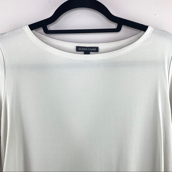 Eileen Fisher Lightweight Stretch Crepe Tunic - Picture 3 of 7